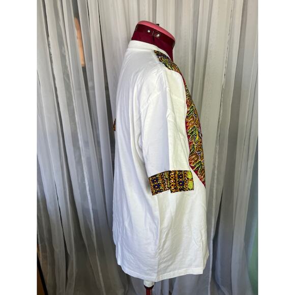 Dashiki tshirt orange yellow green - Picture 6 of 8